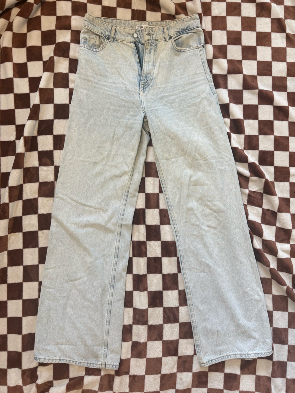 Zara Pale Blue Straight-Leg Women’s Jeans